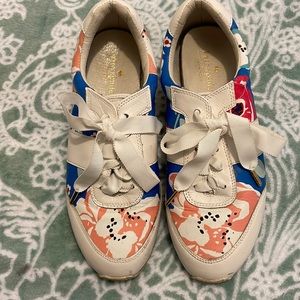 Final Price 🔥Kate Spade flower leather sneakers